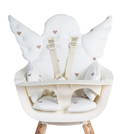Childhome Coussins Pour Chaise Haute-Ange Coussin Réducteur Universel - Jersey - Hearts