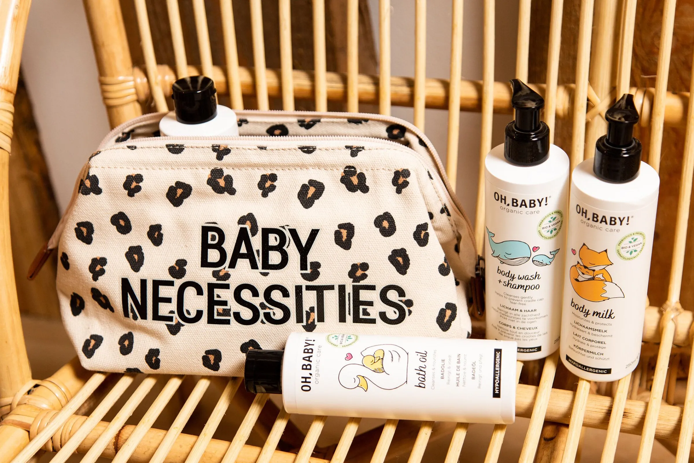 Childhome Baby Necessities|Baby Necessities-Baby Necessities Trousse De Toilette - Leopard