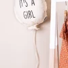 Childhome Articles Décoration Murale-Ballon Toile - It's A Girl - Décoration Murale - 35x26x8 Cm