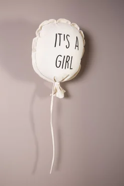Childhome Articles Décoration Murale-Ballon Toile - It's A Girl - Décoration Murale - 35x26x8 Cm