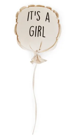 Childhome Articles Décoration Murale-Ballon Toile - It's A Girl - Décoration Murale - 35x26x8 Cm