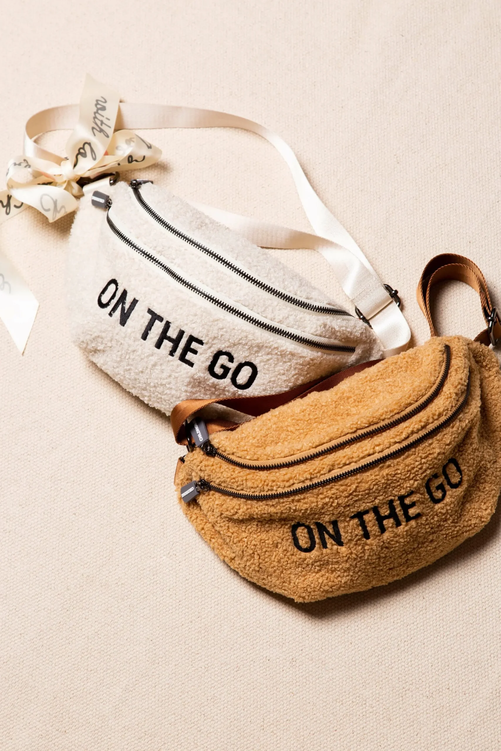 Childhome Banana Bag|Banana Bag-Banana Bag On The Go Sac De Hanche - Teddy Brun