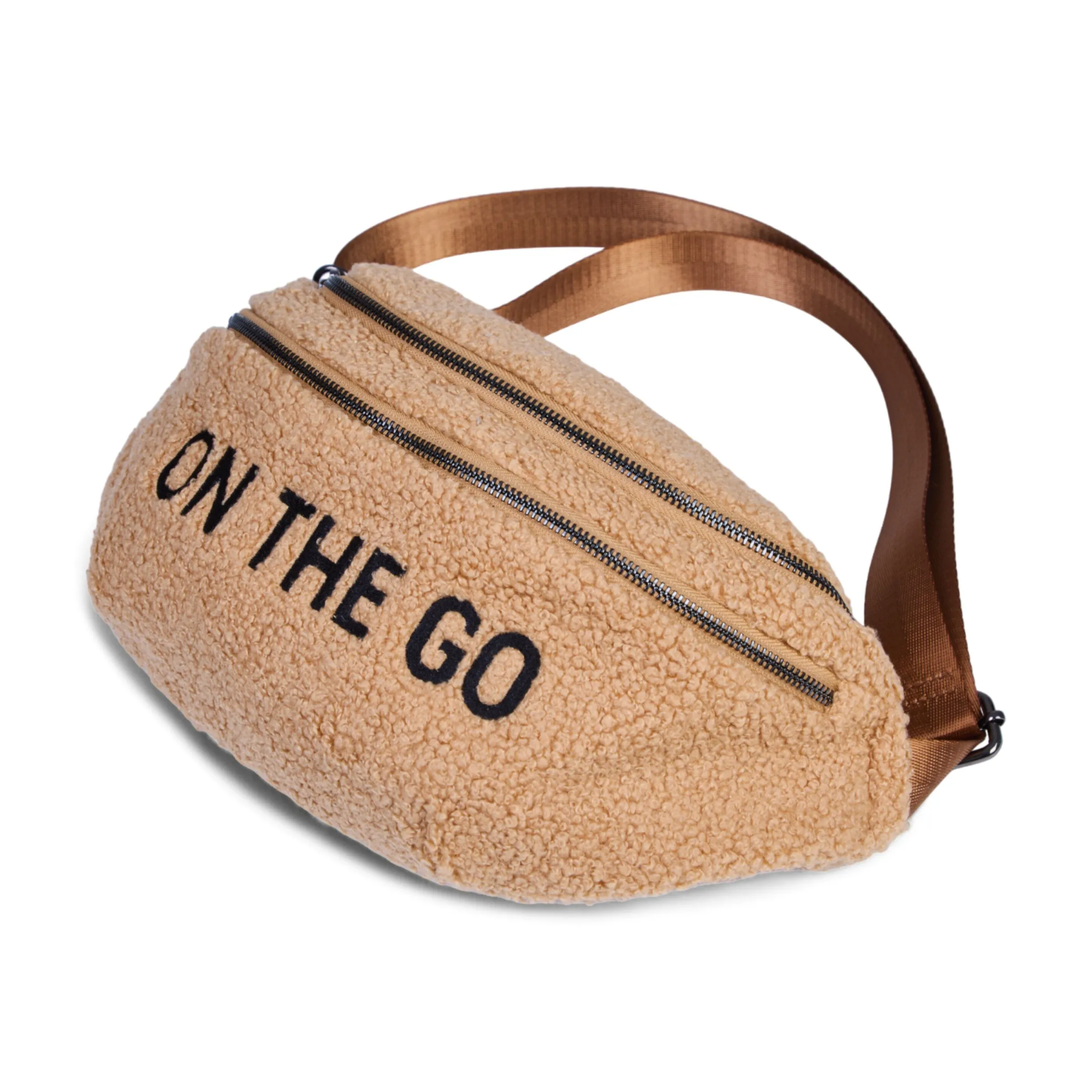 Childhome Banana Bag|Banana Bag-Banana Bag On The Go Sac De Hanche - Teddy Brun