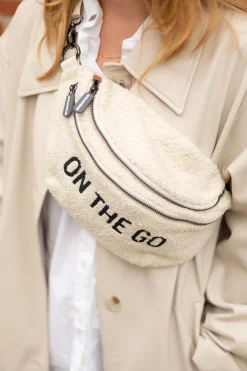 Childhome Banana Bag|Banana Bag-Banana Bag On The Go Sac De Hanche - Teddy Ecru