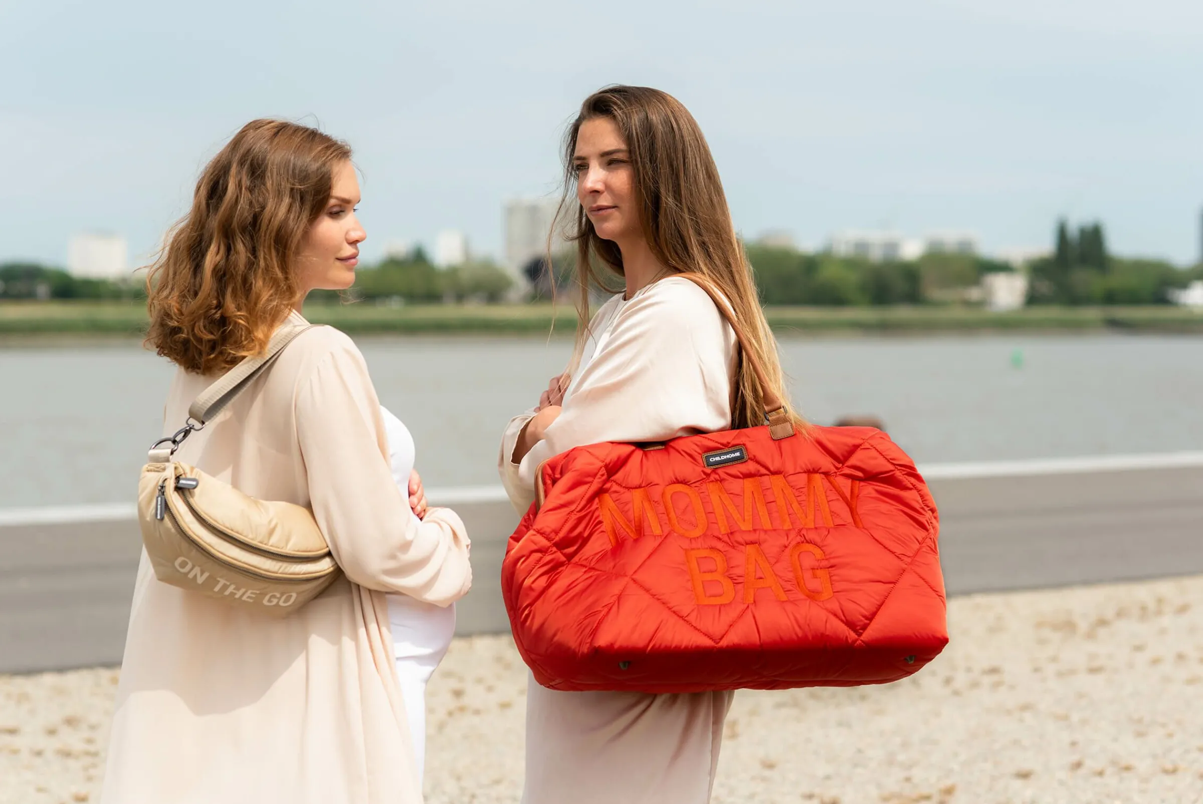 Childhome Banana Bag|Banana Bag-Banana Bag On The Go Sac De Hanche - Matelassé - Beige