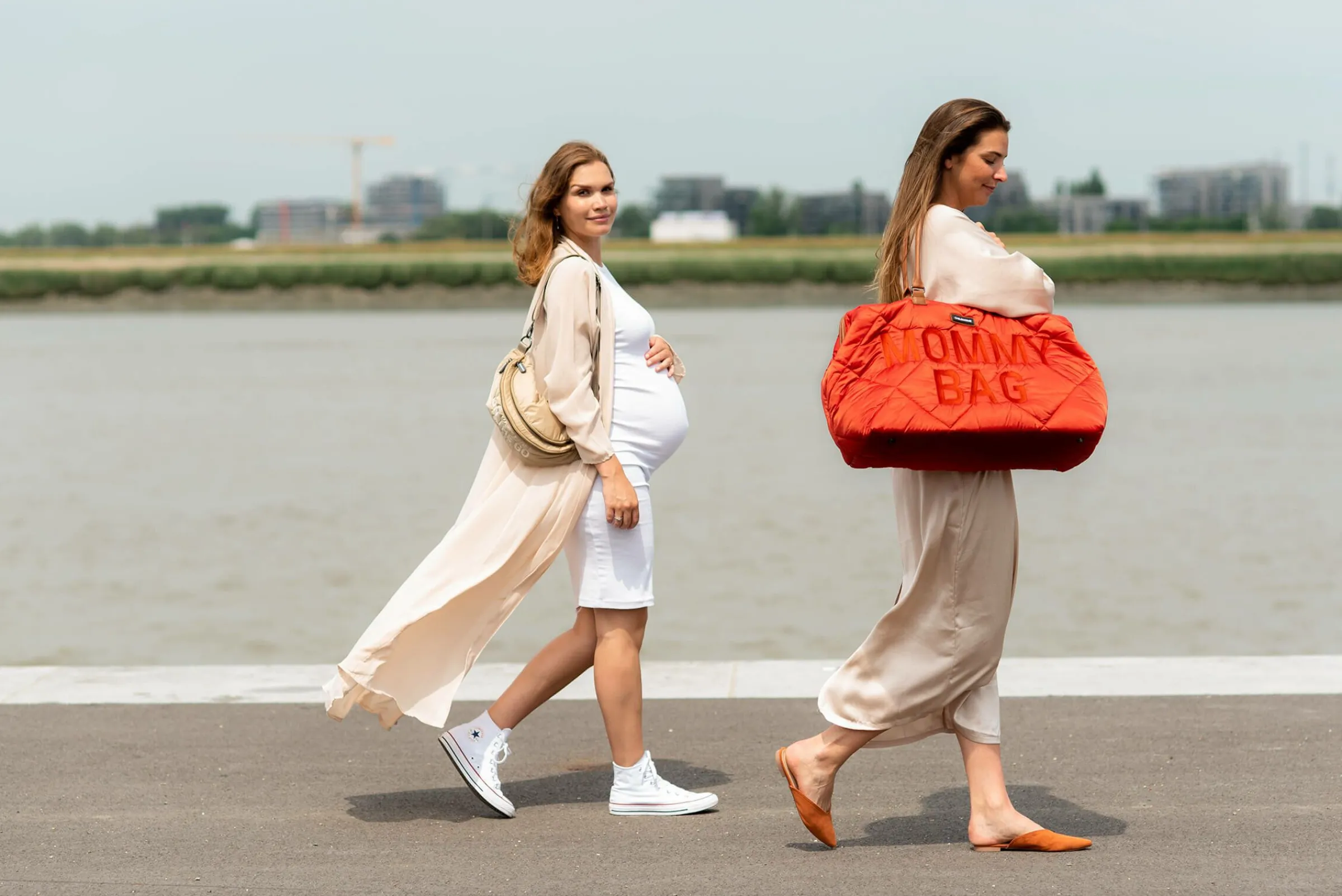 Childhome Banana Bag|Banana Bag-Banana Bag On The Go Sac De Hanche - Matelassé - Beige