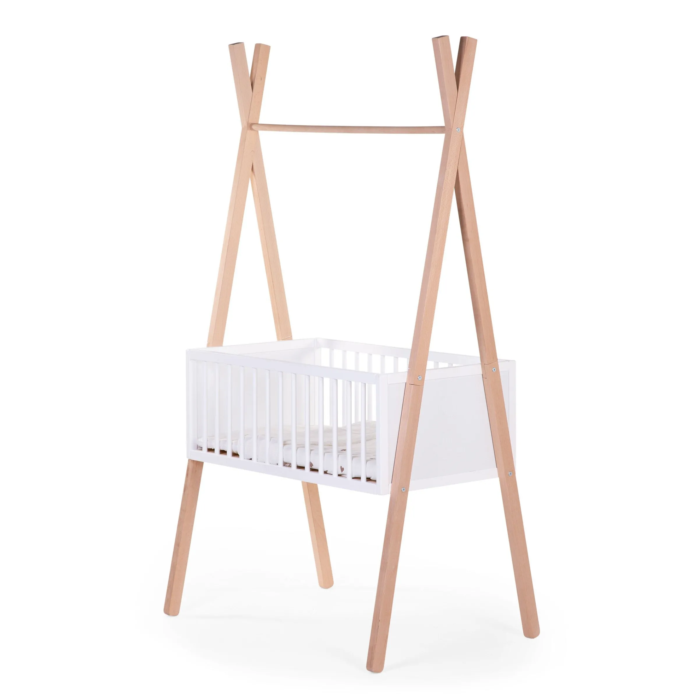Childhome Cintres & Portes-vêtements|Berceaux & Cododos-Berceau Tipi 50x90 Cm + Etagère