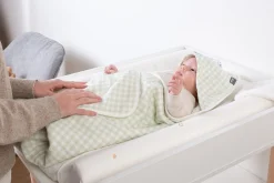 Childhome Capes De Bain-Cape De Bain + Gant - 80x80 Cm - Jersey - Forêt - Mousseline