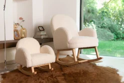 Childhome Fauteuils À Bascule-Chaise A Bascule - Teddy - Ecru