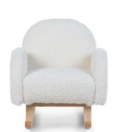 Childhome Chaises Enfants|Fauteuils À Bascule-Chaise A Bascule Pour Enfants - Teddy - Ecru Naturel