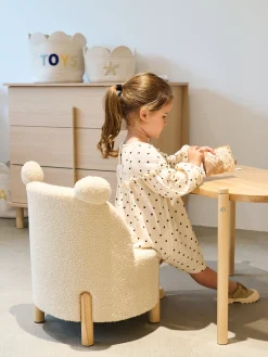 Childhome Chaises Enfants-Chaise Pour Enfants - Teddy - Ecru Naturel