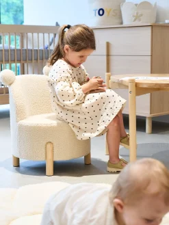 Childhome Chaises Enfants-Chaise Pour Enfants - Teddy - Ecru Naturel
