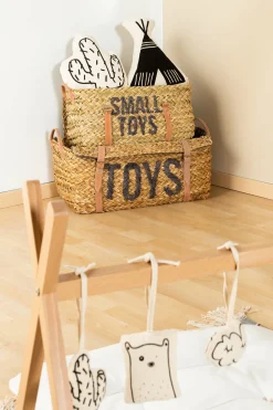 Childhome Paniers De Rangement-Coffre à jouets en rotin Anthracite 2pcs