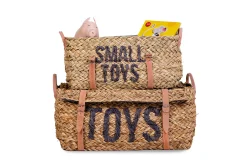 Childhome Paniers De Rangement-Coffre à jouets en rotin Anthracite 2pcs