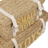 Childhome Paniers De Rangement-Coffre à jouets en rotin jaune 2pcs