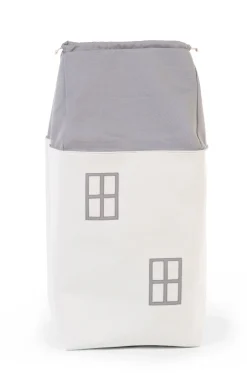 Childhome Paniers De Rangement-Coffre à jouets House gris cassé