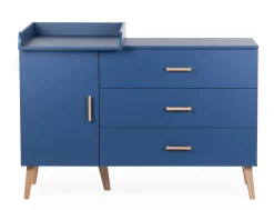 Childhome Commodes|Bold Blue-Commode 4 tiroirs Bleu gras