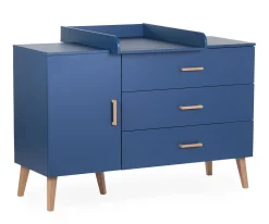 Childhome Commodes|Bold Blue-Commode 4 tiroirs Bleu gras