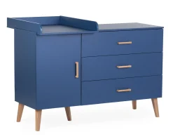Childhome Commodes|Bold Blue-Commode 4 tiroirs Bleu gras