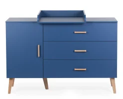 Childhome Commodes|Bold Blue-Commode 4 tiroirs Bleu gras