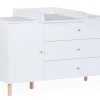 Childhome Commodes|Wonder White-Commode 4 tiroirs Wonder white