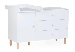 Childhome Commodes|Wonder White-Commode 4 tiroirs Wonder white