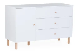 Childhome Commodes|Wonder White-Commode 4 tiroirs Wonder white