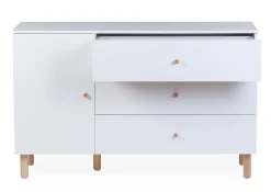 Childhome Commodes|Wonder White-Commode 4 tiroirs Wonder white