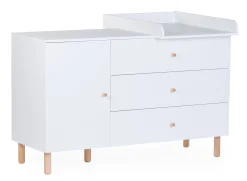 Childhome Commodes|Wonder White-Commode 4 tiroirs Wonder white