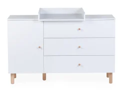 Childhome Commodes|Wonder White-Commode 4 tiroirs Wonder white