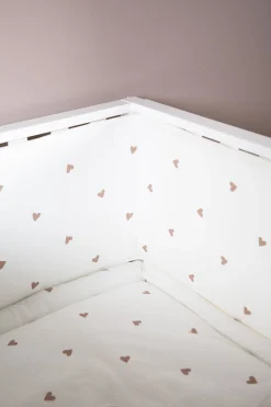 Childhome Protection Parc-Contour De Parc - 35x340 Cm - Jersey + Mousseline - Hearts