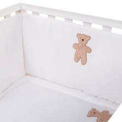 Childhome Protection Parc-Contour De Parc - 35x340 Cm - Jersey Melange Beige / Muslin