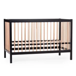 Childhome Lits D'enfant Et De Bébé-COT 97 - Lit de bébé - 120x60Cm – Noir Naturel