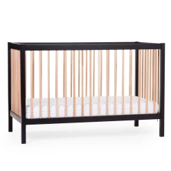 Childhome Lits D'enfant Et De Bébé-COT 97 - Lit de bébé - 120x60Cm – Noir Naturel