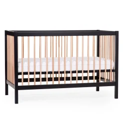 Childhome Lits D'enfant Et De Bébé-COT 97 - Lit de bébé - 120x60Cm – Noir Naturel