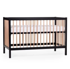 Childhome Lits D'enfant Et De Bébé-COT 97 - Lit de bébé - 120x60Cm – Noir Naturel