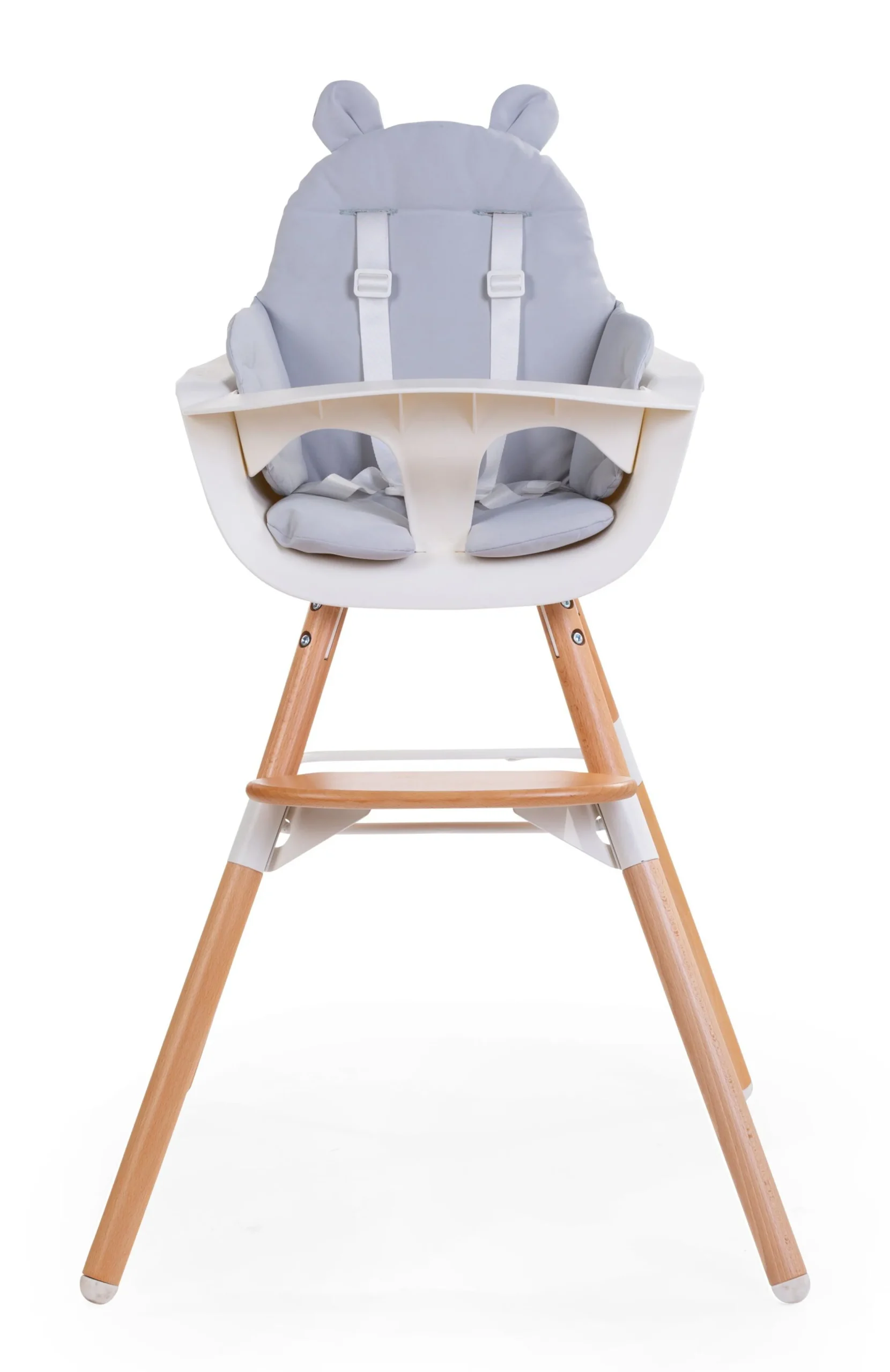 Childhome Coussins Pour Chaise Haute|Evolu Accessoires-Coussin Chaise Haute - Deperlant - Polyester - Gris