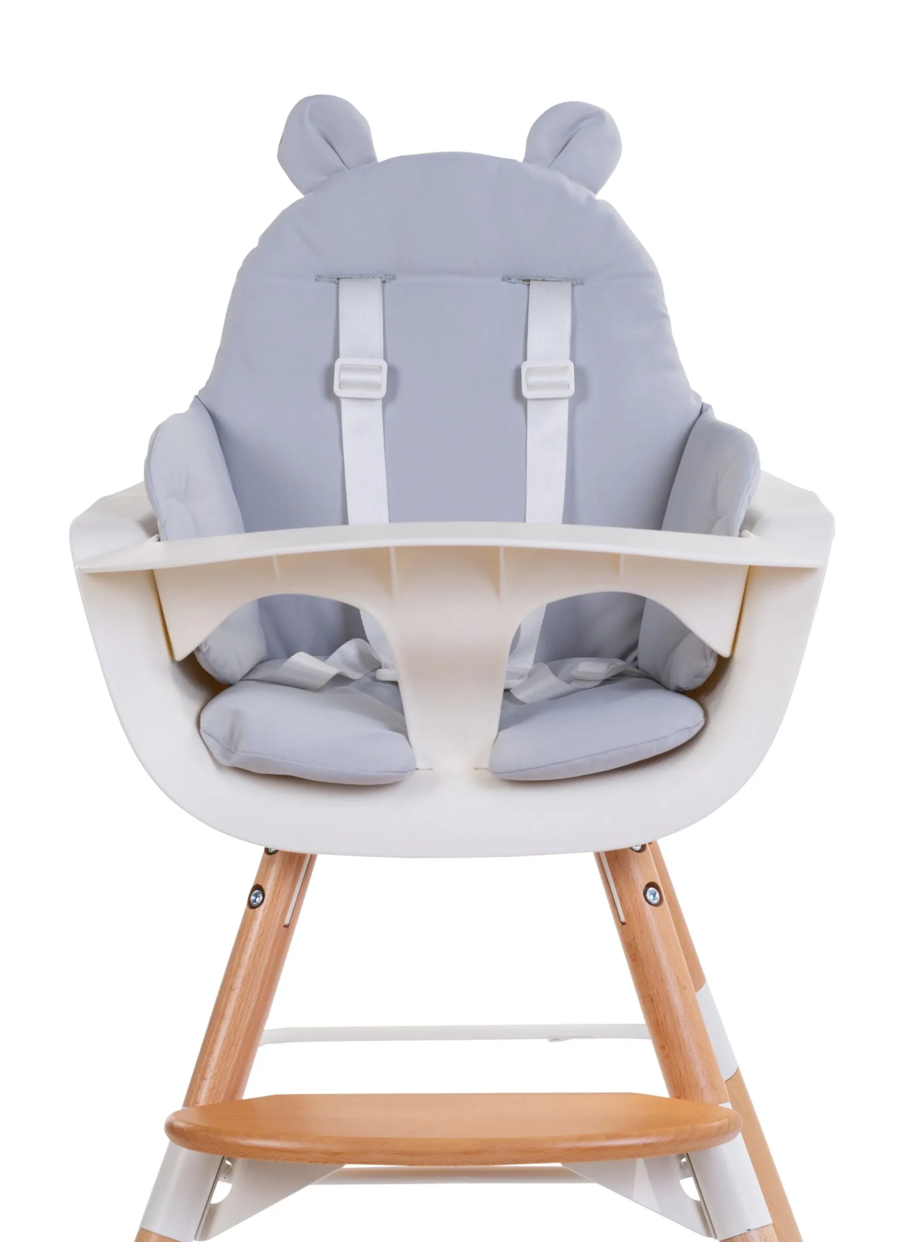 Childhome Coussins Pour Chaise Haute|Evolu Accessoires-Coussin Chaise Haute - Deperlant - Polyester - Gris