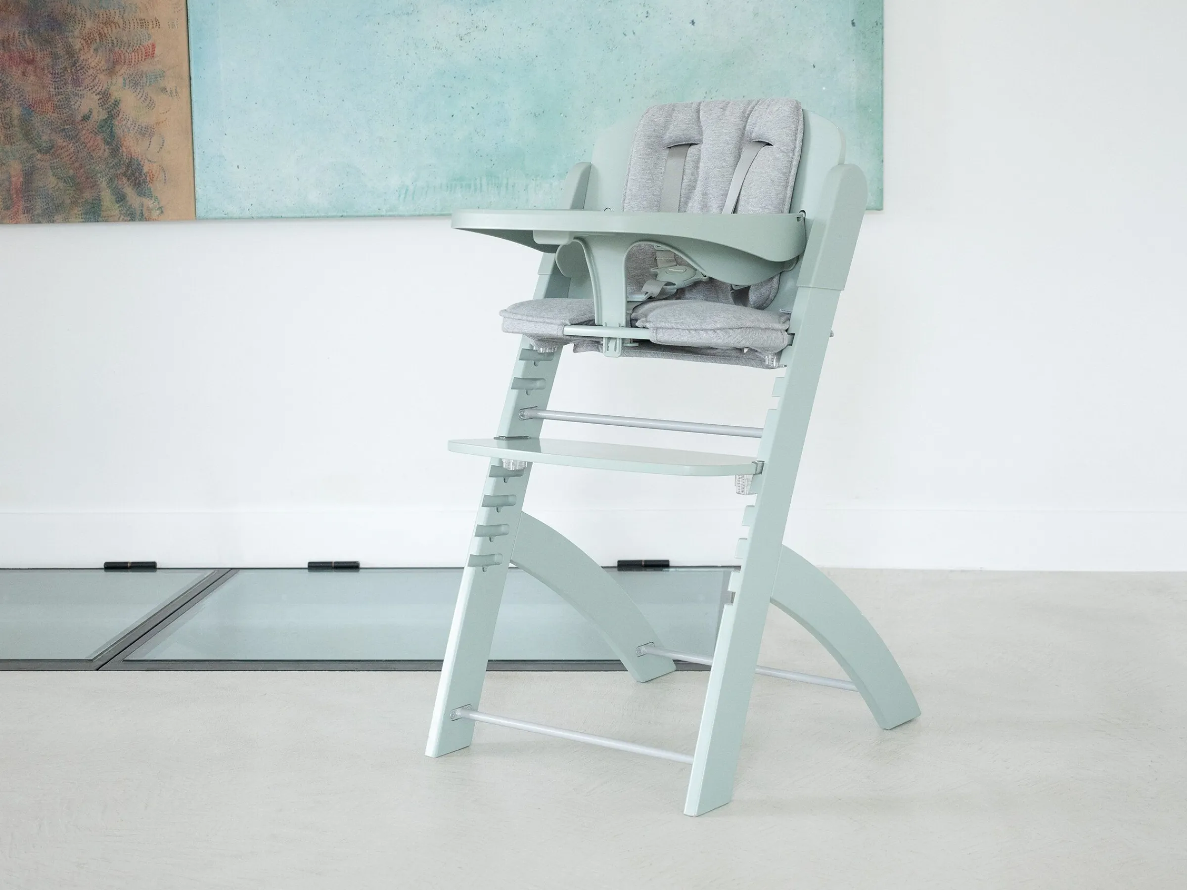 Childhome Coussins Pour Chaise Haute|Evosit-Coussin De Chaise Evosit - Jersey - Gris