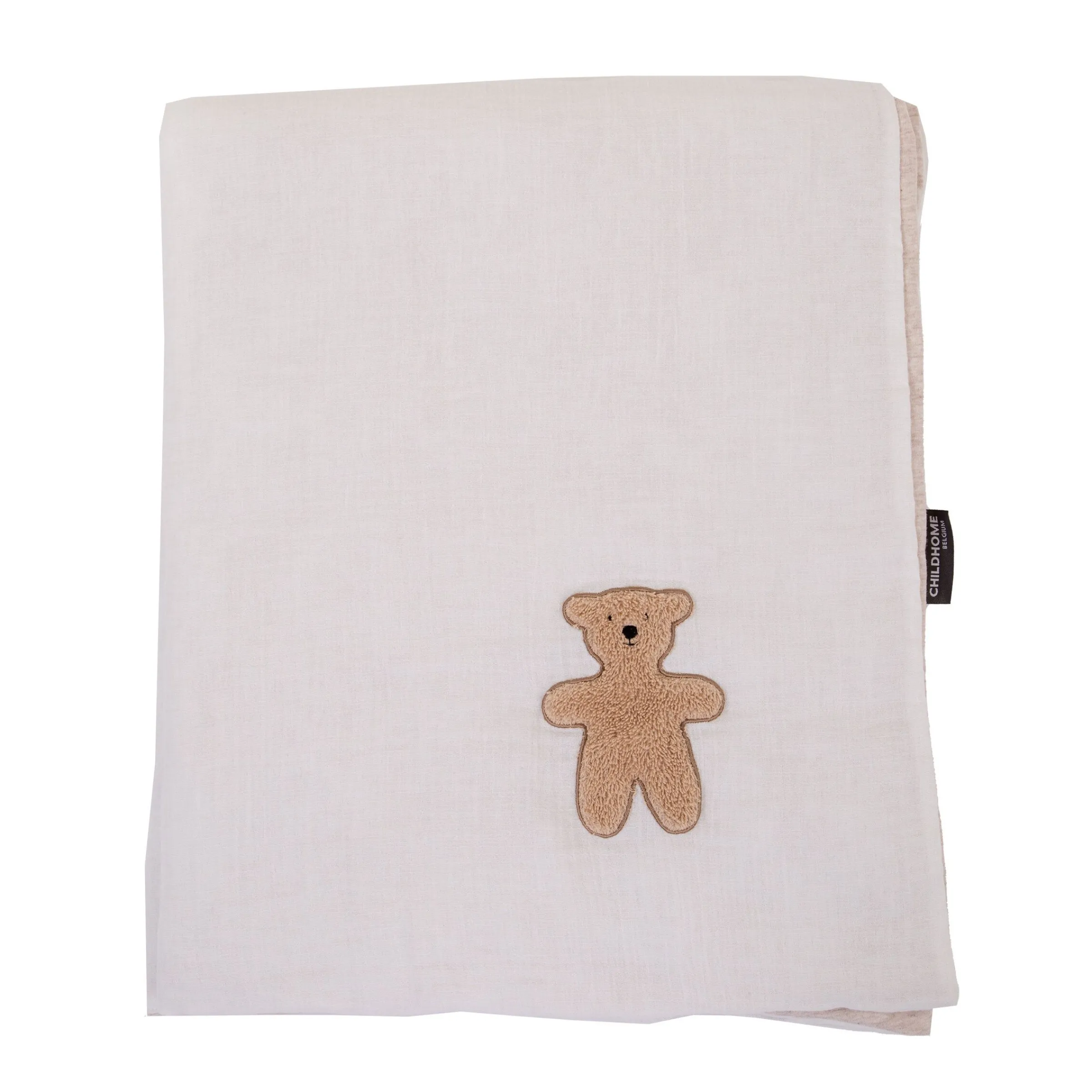 Childhome Couvertures-Couverture De Bébé - 80x100 Cm - Jersey Melange Beige / Musl