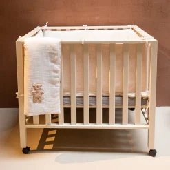 Childhome Couvertures-Couverture De Bébé - 80x100 Cm - Jersey Melange Beige / Musl