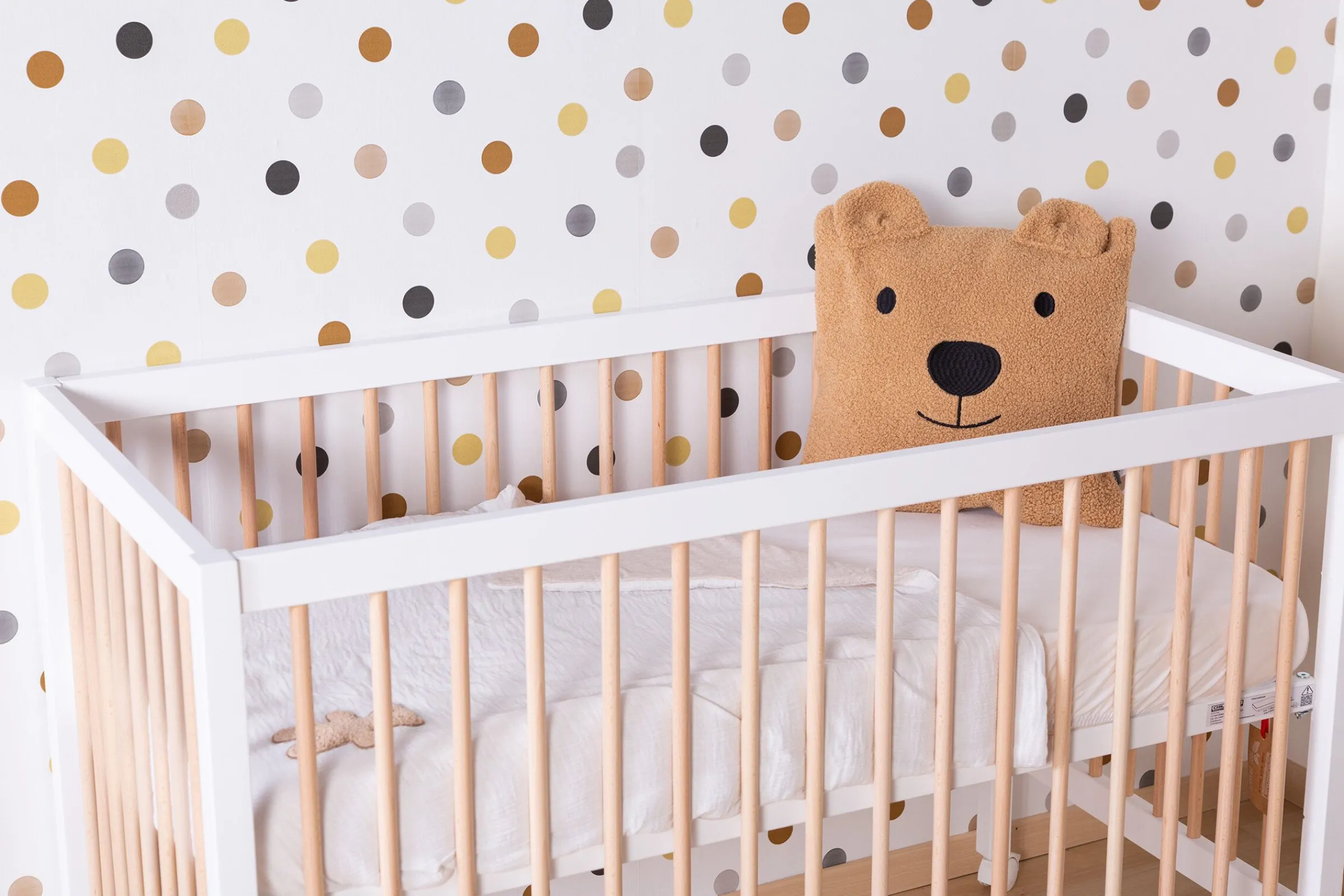 Childhome Couvertures-Couverture De Bébé - 80x100 Cm - Jersey Melange Beige / Musl