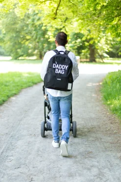 Childhome Daddy Bag|Daddy Bag-Daddy Bag Sac A Dos À Langer - Noir