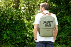 Childhome Daddy Bag|Daddy Bag-Daddy Bag Sac A Dos À Langer - Toile - Kaki