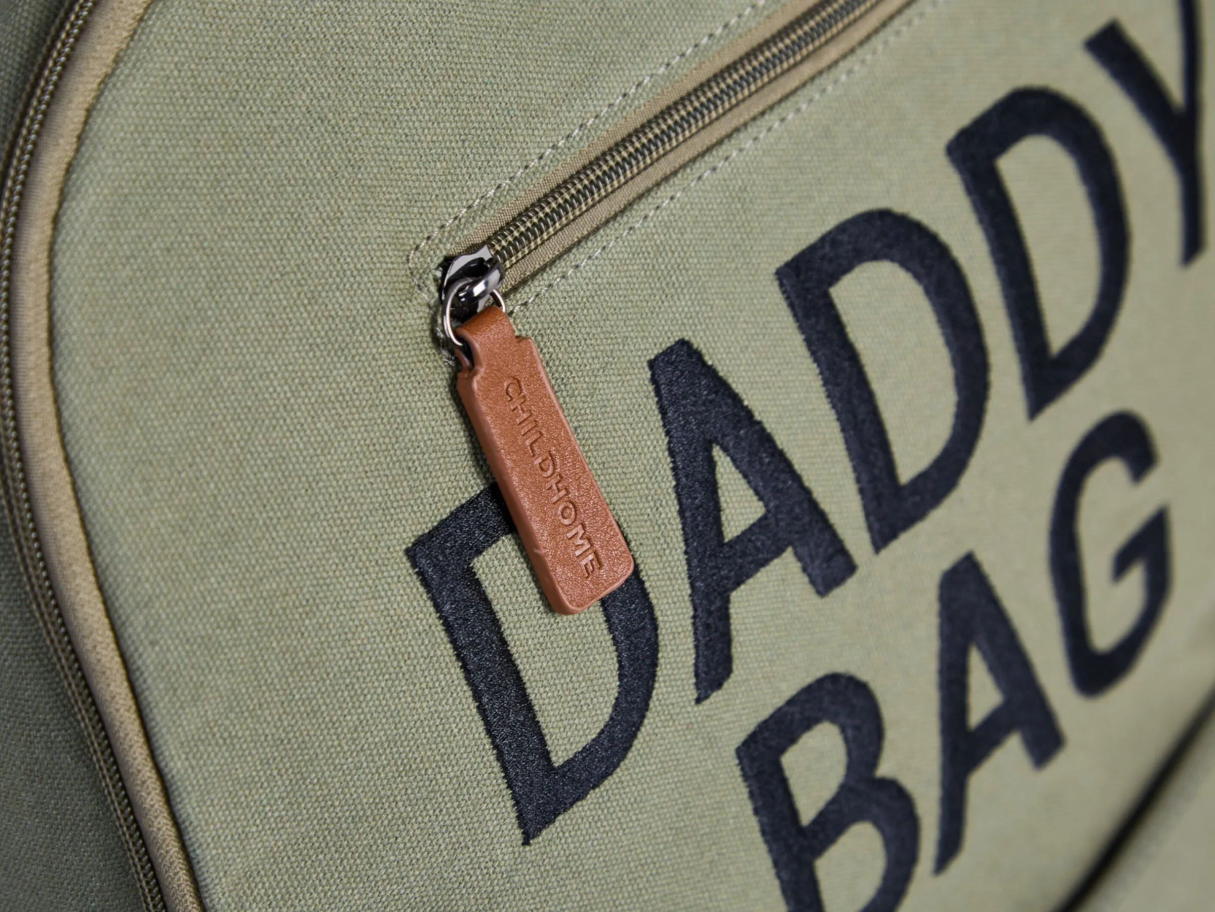 Childhome Daddy Bag|Daddy Bag-Daddy Bag Sac A Dos À Langer - Toile - Kaki