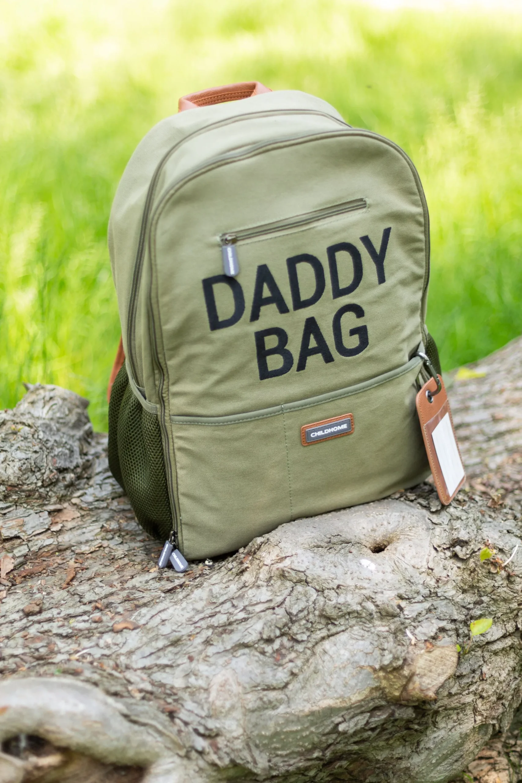 Childhome Daddy Bag|Daddy Bag-Daddy Bag Sac A Dos À Langer - Toile - Kaki