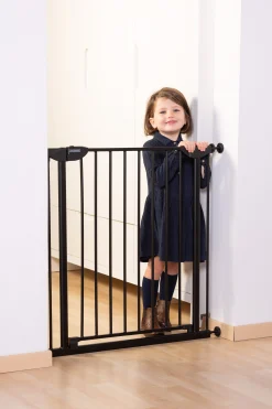 Childhome Portes De Sécurité-Eltra Barriere De Porte Pressure - 75-81 Cm - Métal - Noir