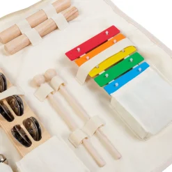 Childhome Jouets-Ensemble de 8 instruments de musique + organisateur
