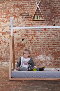 Childhome Étagères Murales|Tipi-Etagère Murale Tipi - Bois - Naturel Blanc