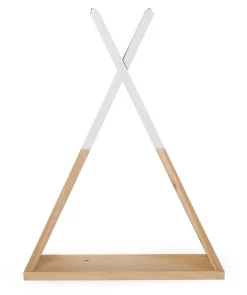 Childhome Étagères Murales|Tipi-Etagère Murale Tipi - Bois - Naturel Blanc